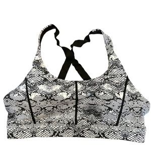 ZYIA Active Size Large Cobra Metallic Light N Tight Sports Bra